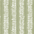 Meadow Leaf Stripe Wallpaper, Sage features a repeating vertical pattern of white leafy branches on a muted green background, offering a simple and natural botanical design to add charm to any space.