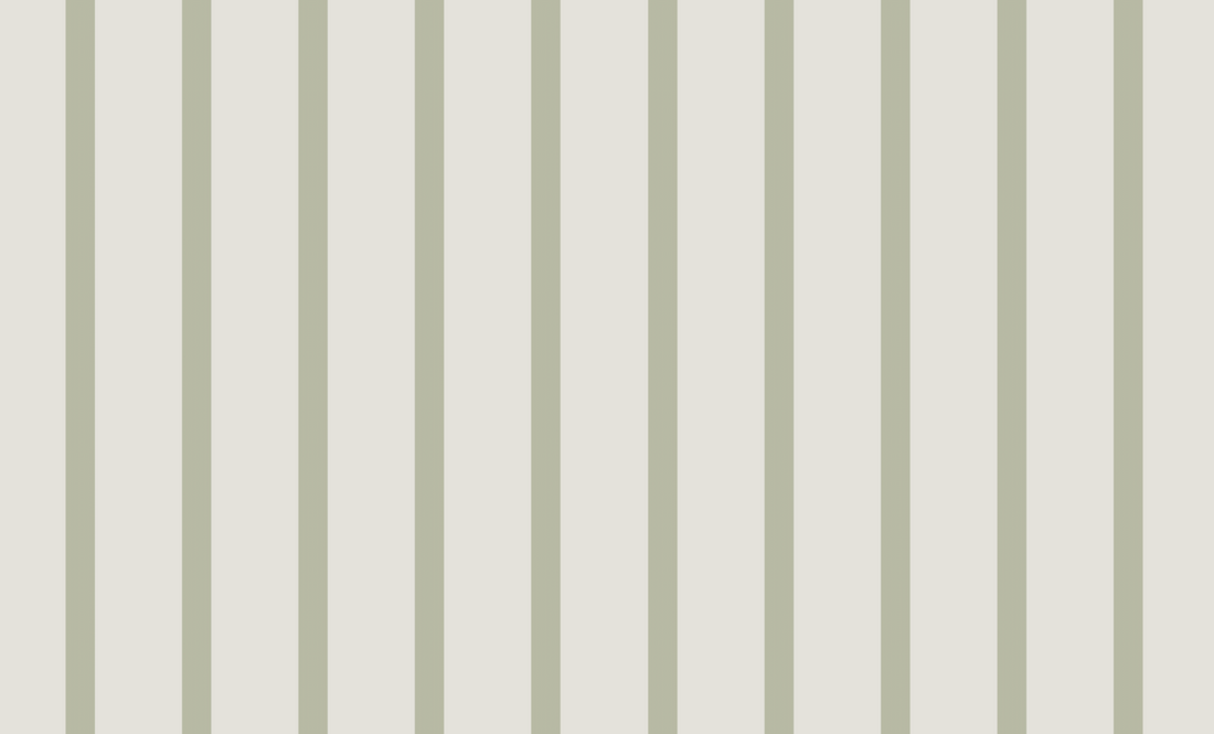 Sample of Custom Pinstripe Green wallpaper featuring evenly spaced, vertical green stripes on a white background, demonstrating exceptional wallpaper quality.