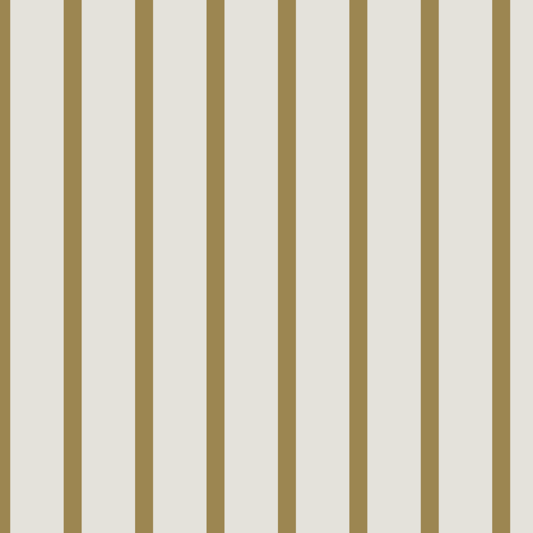 The Pinstripe Wallpaper Moss by munks and me features eight evenly spaced vertical brown stripes on a serene white background, reminiscent of classic pinstripe wallpaper.