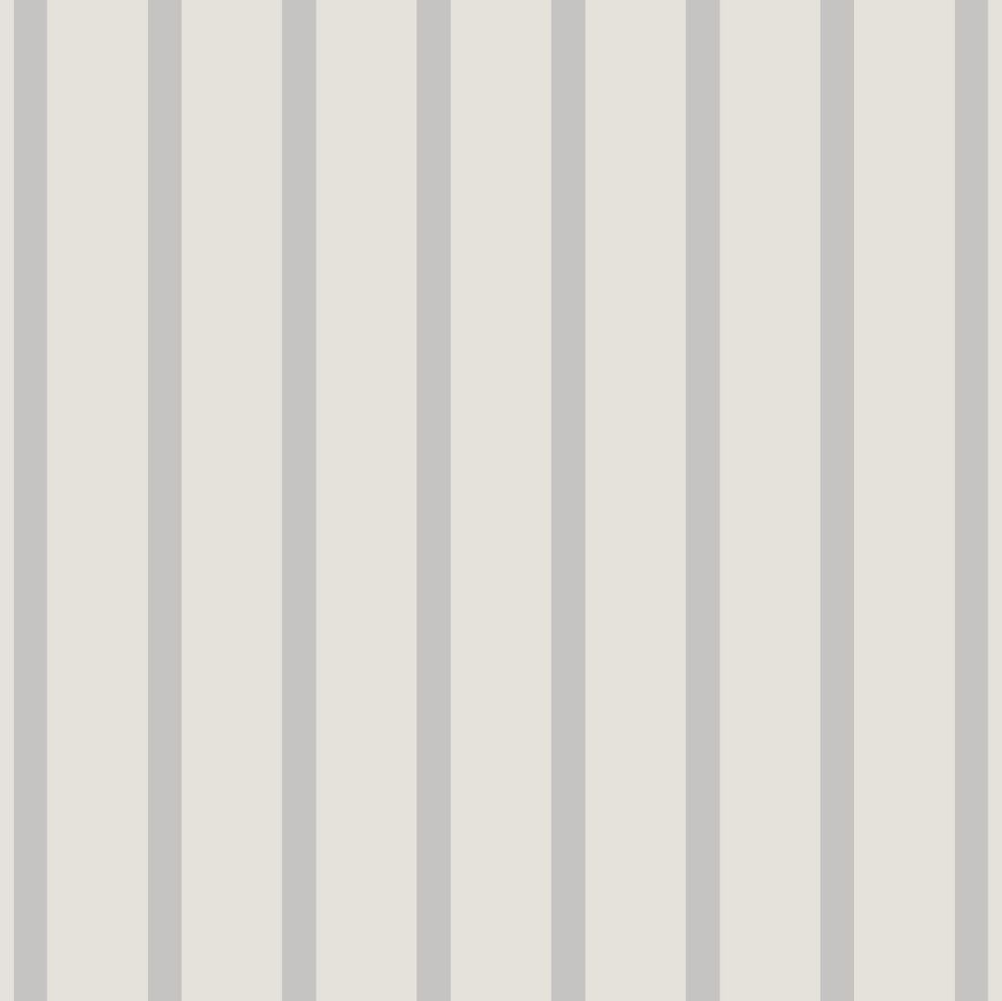 The Pinstripe Wallpaper Stone by munks and me features evenly alternating vertical light gray and white stripes, perfect for a nursery. Enhance the serene ambiance with a touch of blush rose.