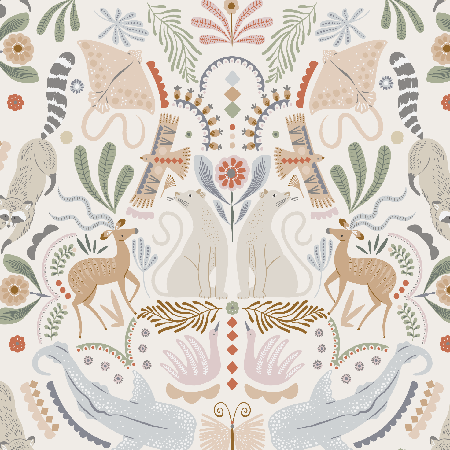 Creatures Great and Small Wallpaper Repeat Pattern : Munks and Me ...