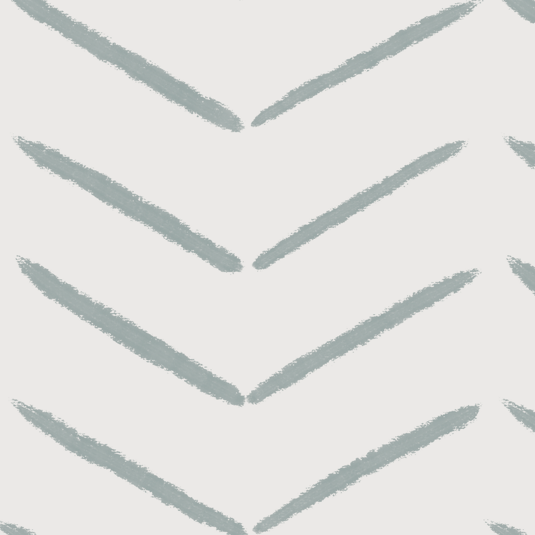 The munks and me Herringbone Wallpaper in Blue features a modern design with light gray, hand-drawn zigzag lines forming chevrons on a white background, offering a chic and customizable pattern to enhance any space.