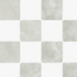 The Billys Checkered Wallpaper features a seamless pattern of gray-white textured squares on white, resembling a sage checkerboard. Each square is evenly spaced and has a slightly varied, cloudy appearance for added texture.