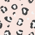 Add a trendy touch to any space with the Pink Leopard Print Wallpaper | Sample, featuring abstract black and white leopard spots on a pale pink background—perfect for modern, playful décor.