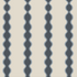 Little Abacus Stripe Denim features a seamless pattern of wavy, vertical dark gray and light blue stripes on a cream background—a timeless design ideal for nursery decor and adding visual rhythm to any space.
