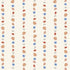 Vertical rows of scattered autumn leaves and small blue flowers on light beige create a whimsical repeating pattern—perfect as All I See Is Magic Stripe Wallpaper for nursery decor with a charming, enchanting touch.