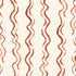 Wiggle Stripe Wallpaper, Red features an abstract pattern with wavy, vertical rust-red lines on a light beige background. Its playful, organic design is ideal for children&