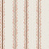 Featuring a beige background with vertical rows of scalloped, wavy, and straight brown lines forming a repeating striped pattern, the Folk Scallop Stripe Wallpaper Sample in Rose & Mocha offers a simple, geometric design that is evenly spaced. This elegant wallpaper sample highlights both its refined colour palette and superior quality.
