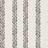 Featuring a pattern of vertical stripes with scalloped dark gray edges and thin brown lines on a light beige background, the Folk Scallop Stripe Wallpaper in Chambray & Mocha offers an evenly repeating design that makes it a charming choice for any nursery wallpaper design.