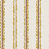 The Folk Scallop Stripe Wallpaper Sample, Ochre & Mocha features vertical yellow and brown stripes with scalloped detailing along one edge, evenly repeating on a cream background. This understated design showcases the wallpaper’s premium quality, making it a timeless choice for any setting.