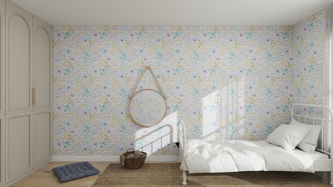 Wildflower waltz wallpaper repeat munks and me