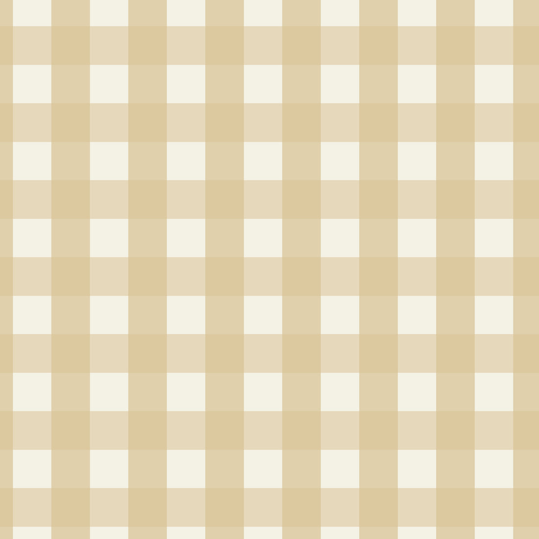 Mini Check Wallpaper, Yellow in a beige and cream gingham check pattern suitable for nursery wallpaper.