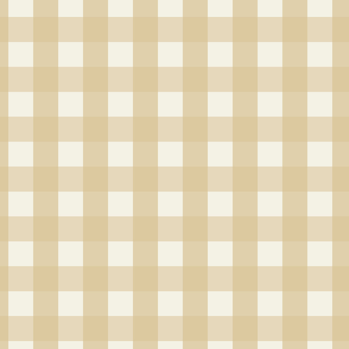 Mini Check Wallpaper, Yellow in a beige and cream gingham check pattern suitable for nursery wallpaper.