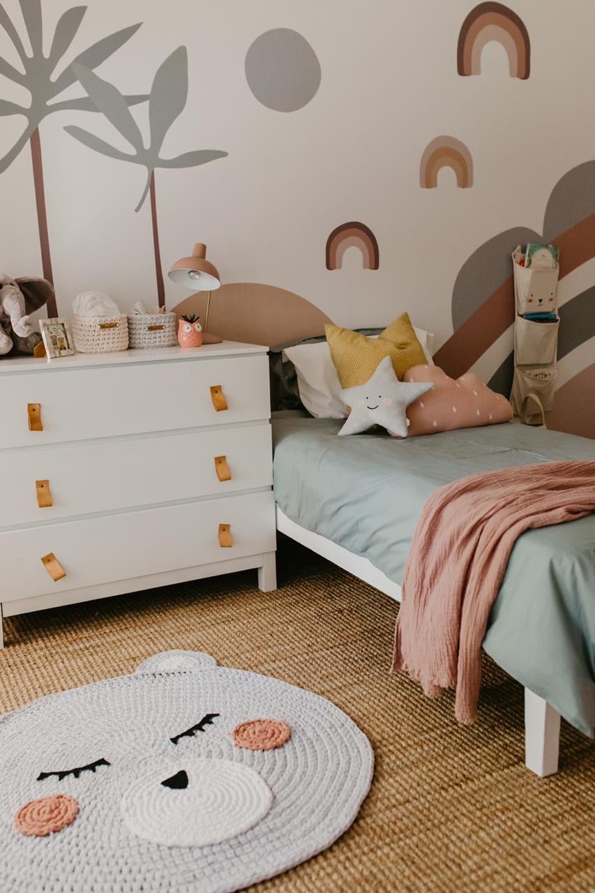 Abstract Wren Wallpaper Mural - Munks and Me Wallpaper