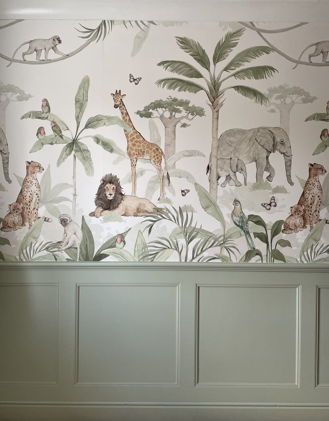 African Safari Wallpaper Mural - Munks and Me Wallpaper