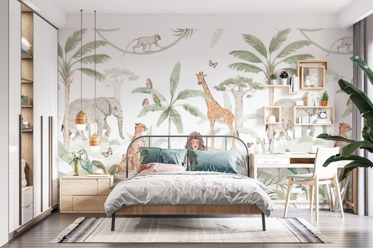 African Safari Wallpaper Mural - Munks and Me Wallpaper