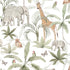 African Safari Wallpaper Repeat Pattern - Munks and Me Wallpaper