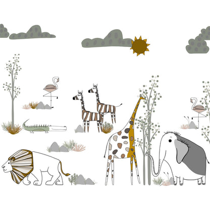 Animated Safari Scene Wallpaper | Sample - Munks and Me Wallpaper