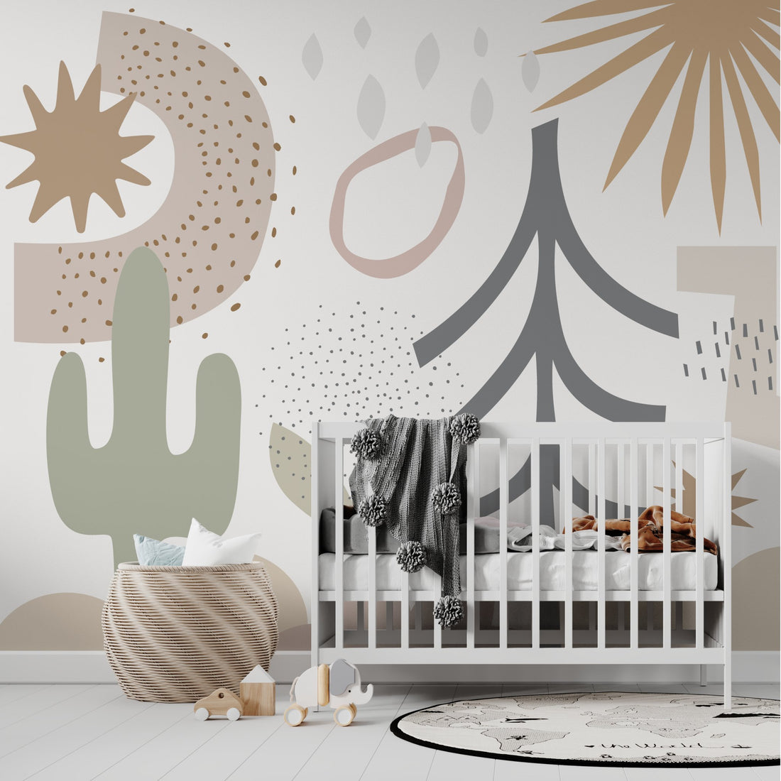 Audrey Abstract Wallpaper Mural - Munks and Me Wallpaper