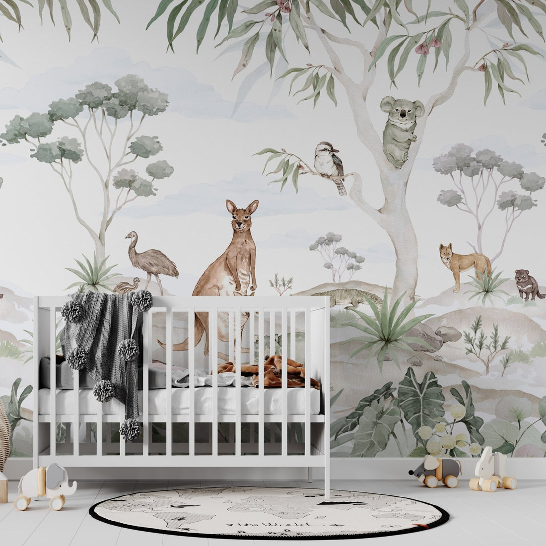 Australia Animal Mural Wallpaper | Sample - Munks and Me Wallpaper