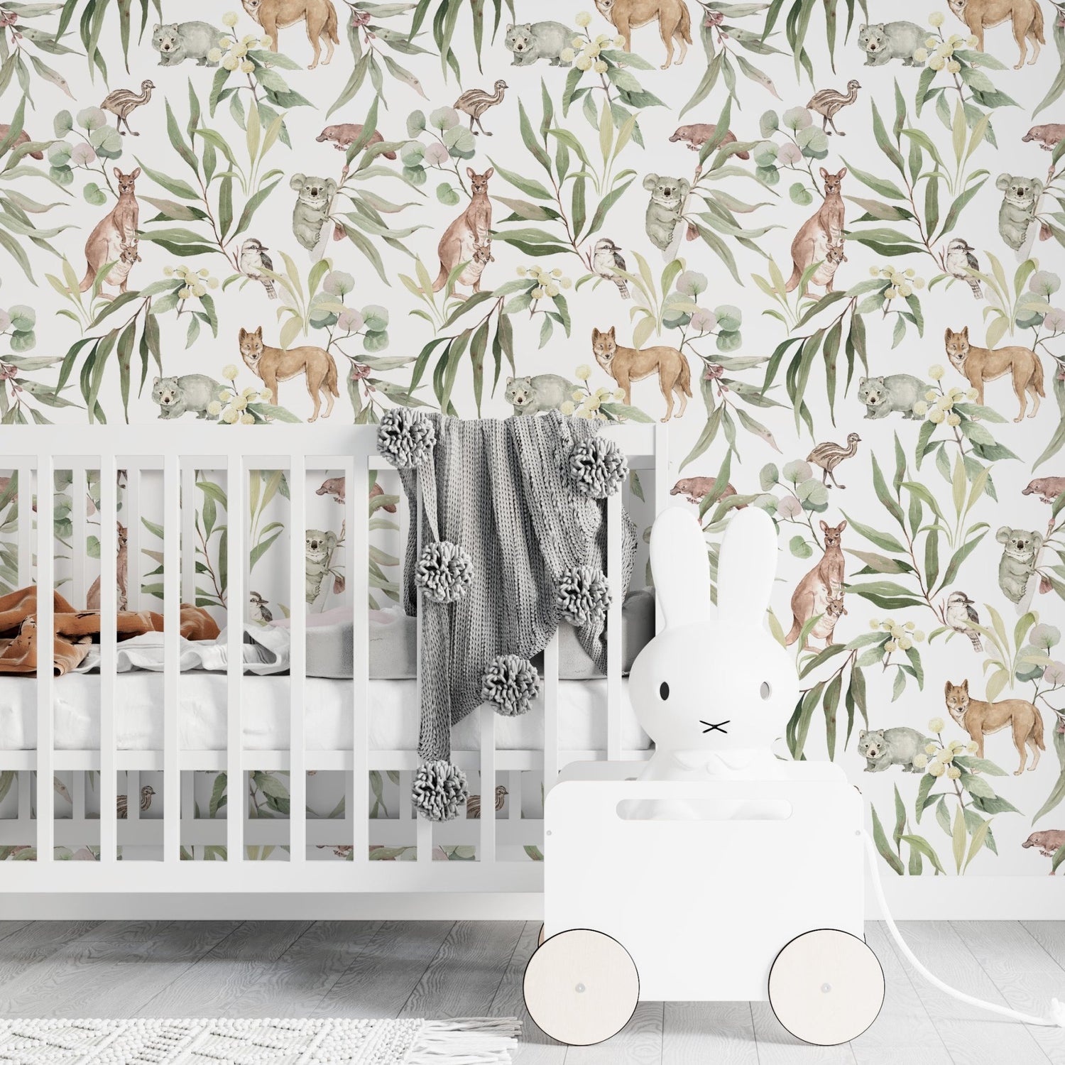 Australia Animal Wallpaper Repeat Pattern - Munks and Me Wallpaper