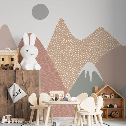 Ava Mountain Wallpaper Mural - Munks and Me Wallpaper