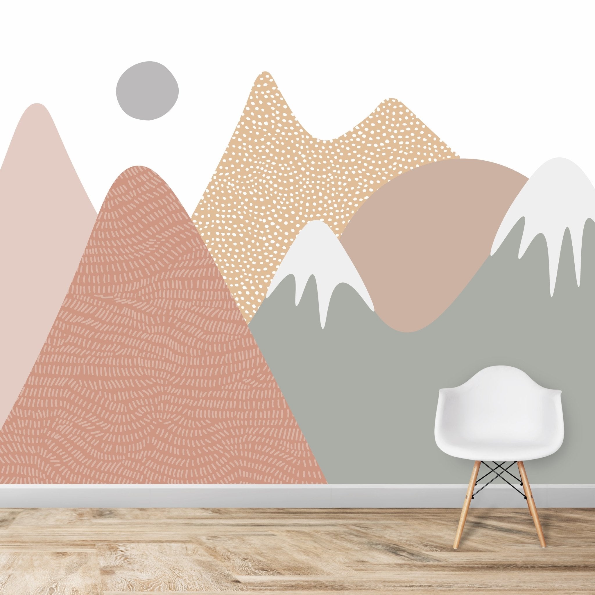 Ava Mountain Wallpaper Mural - Munks and Me Wallpaper