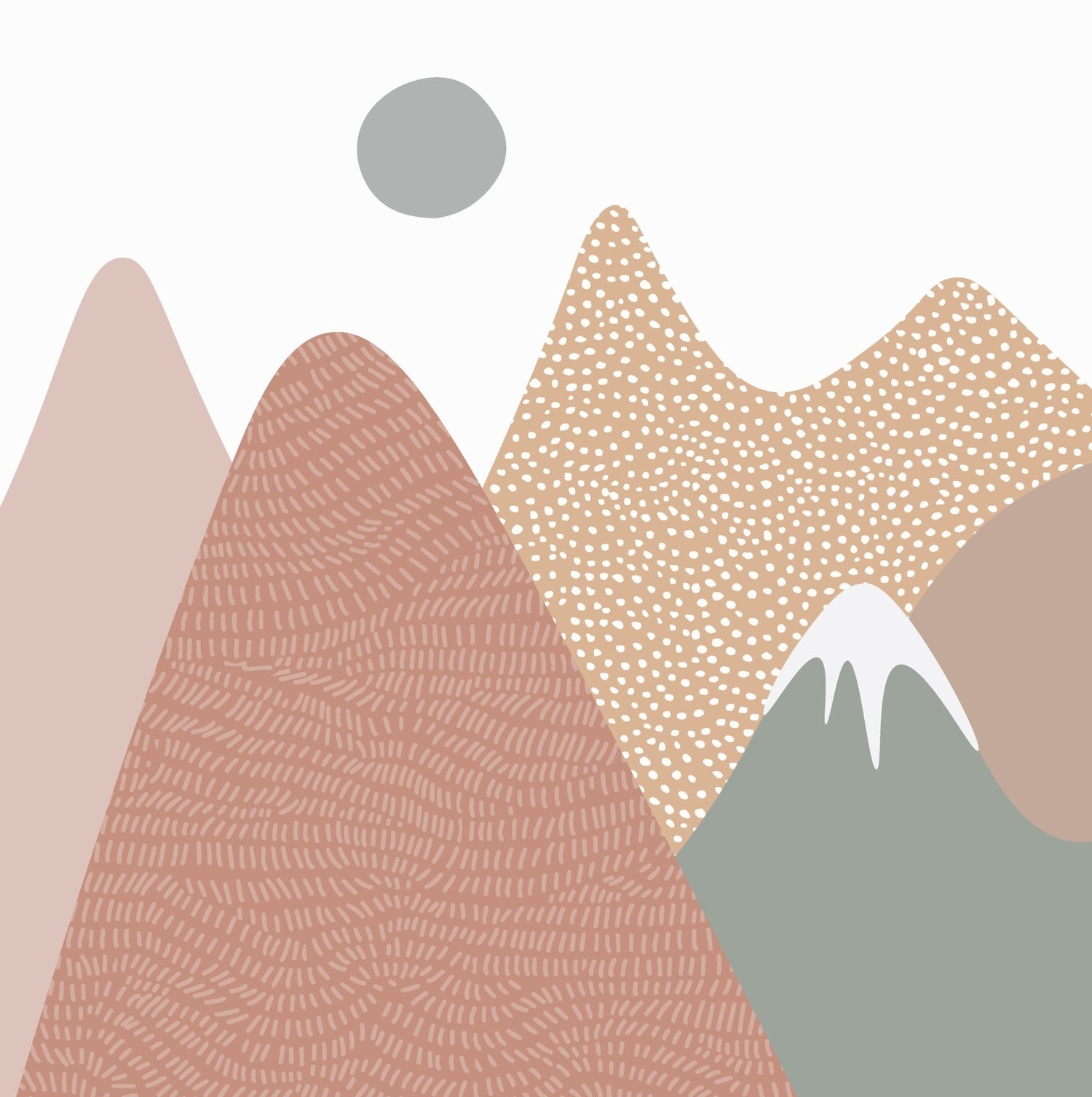 Ava Mountain Wallpaper | Sample - Munks and Me Wallpaper