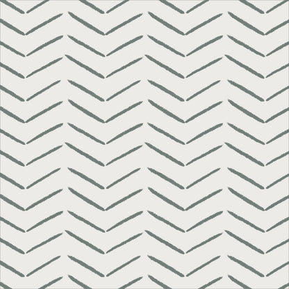 Blue Herringbone Wallpaper | Sample - Munks and Me Wallpaper