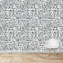 Charcoal Daphne Drops Wallpaper | Sample - Munks and Me Wallpaper