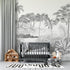 Charcoal Jungle Palm Wallpaper | Sample - Munks and Me Wallpaper