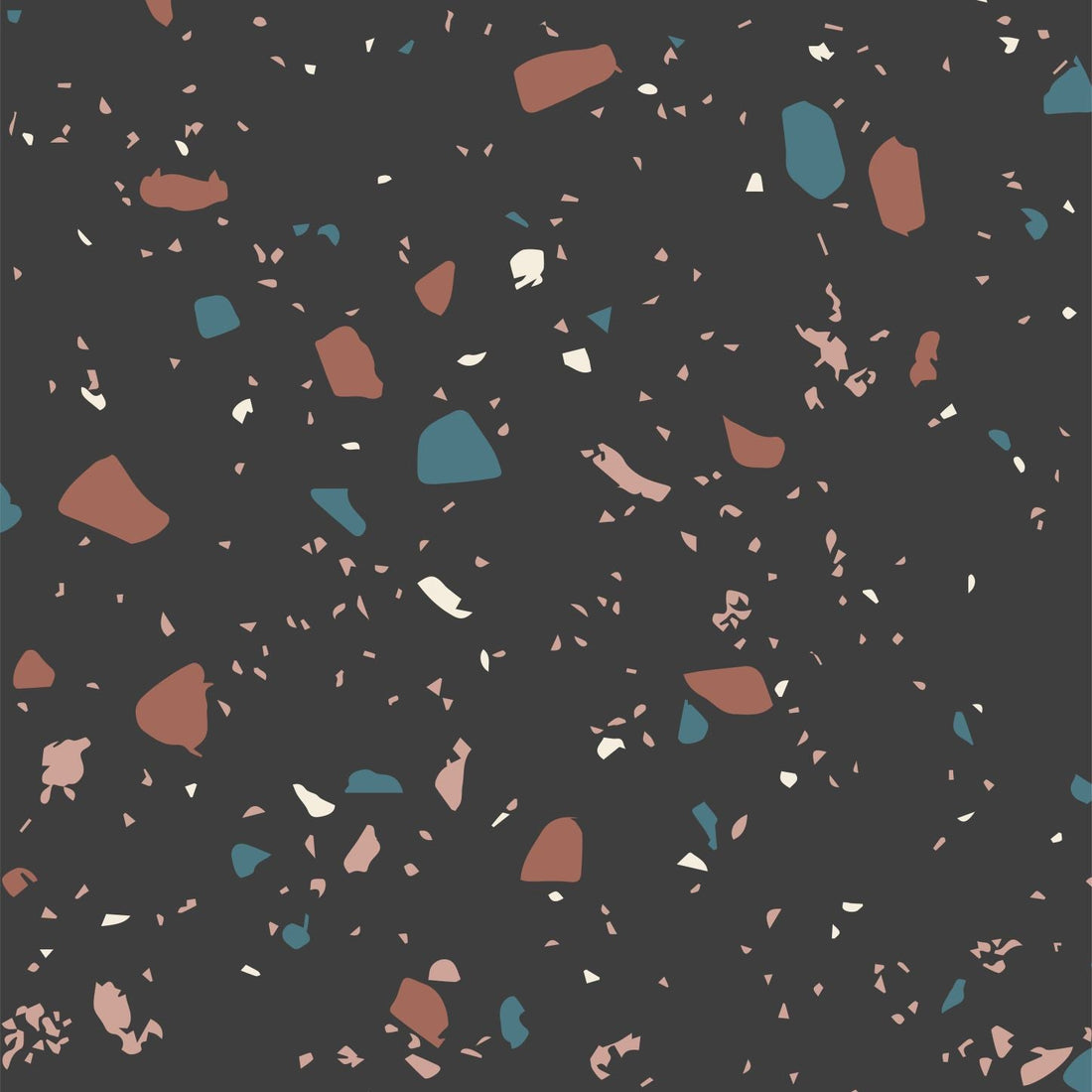 Charcoal Terrazzo Wallpaper | Sample - Munks and Me Wallpaper