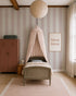 circus stripe rose wallpaper