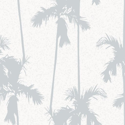 Clay Palm Print Wallpaper Repeat Pattern | Blue - Munks and Me Wallpaper