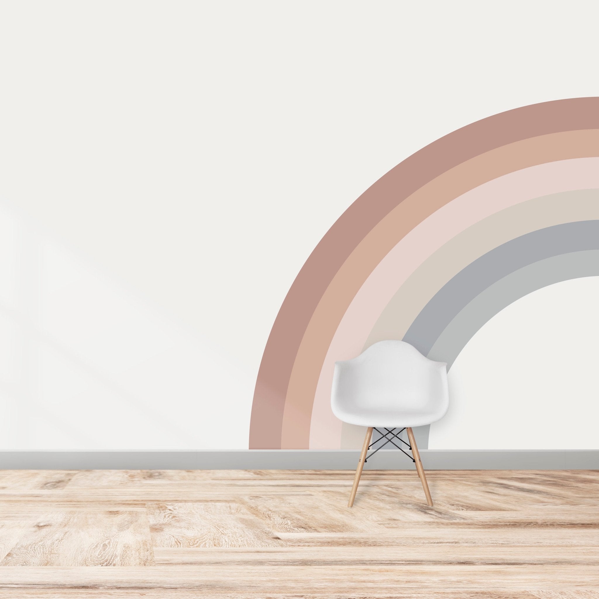 Corner Rainbow Wallpaper Mural - Munks and Me Wallpaper