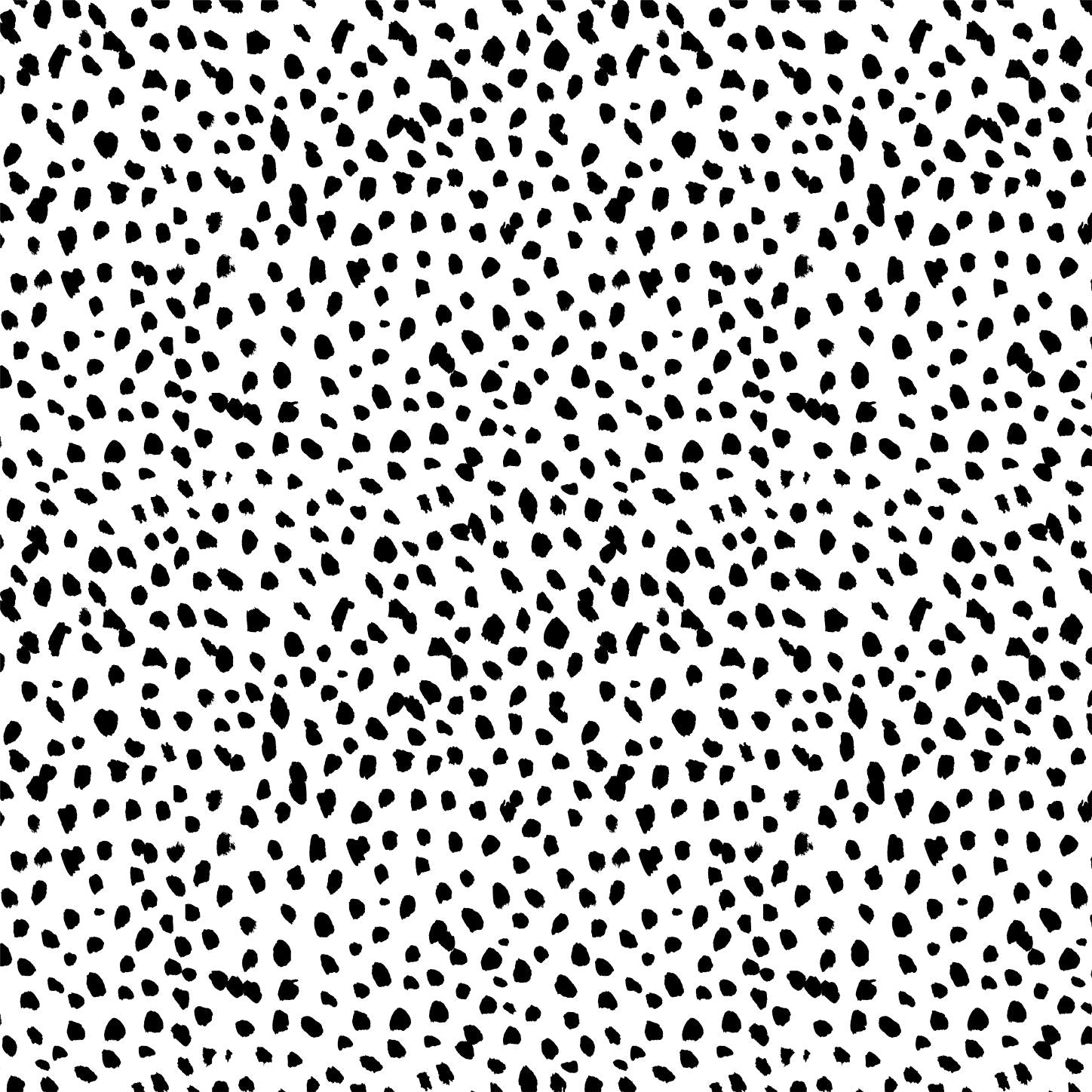 Dalmatian Spotty Black and White Wallpaper | Sample - Munks and Me Wallpaper