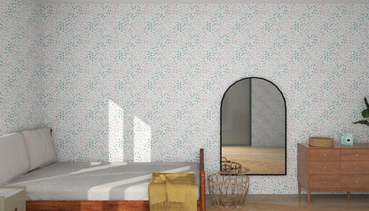 Dear Blooms Floral Wallpaper Repeat Pattern - Munks and Me Wallpaper