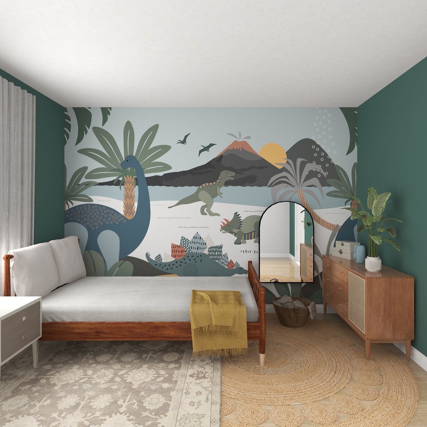 Dinosaur and Friends Wallpaper Mural - Munks and Me Wallpaper