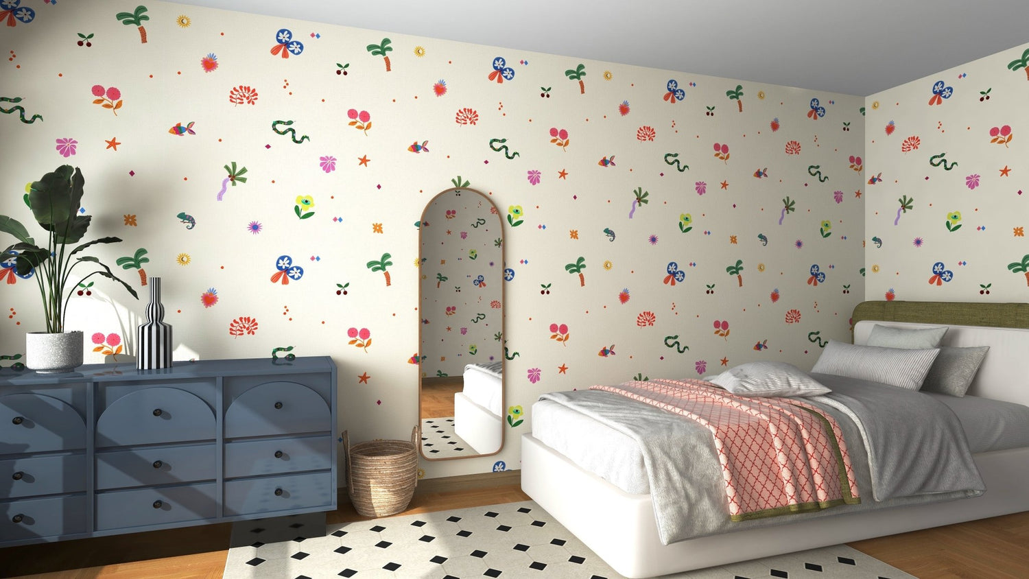 Doodle Dreams Wallpaper | Sample - Munks and Me Wallpaper