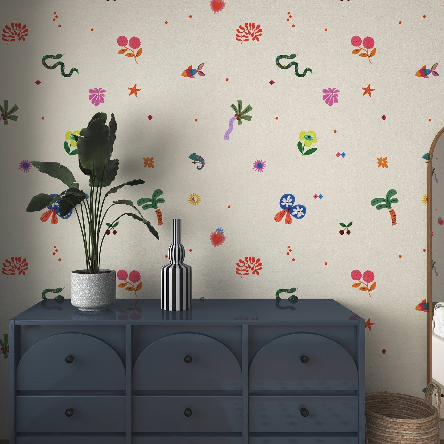 Doodle Dreams Wallpaper | Sample - Munks and Me Wallpaper