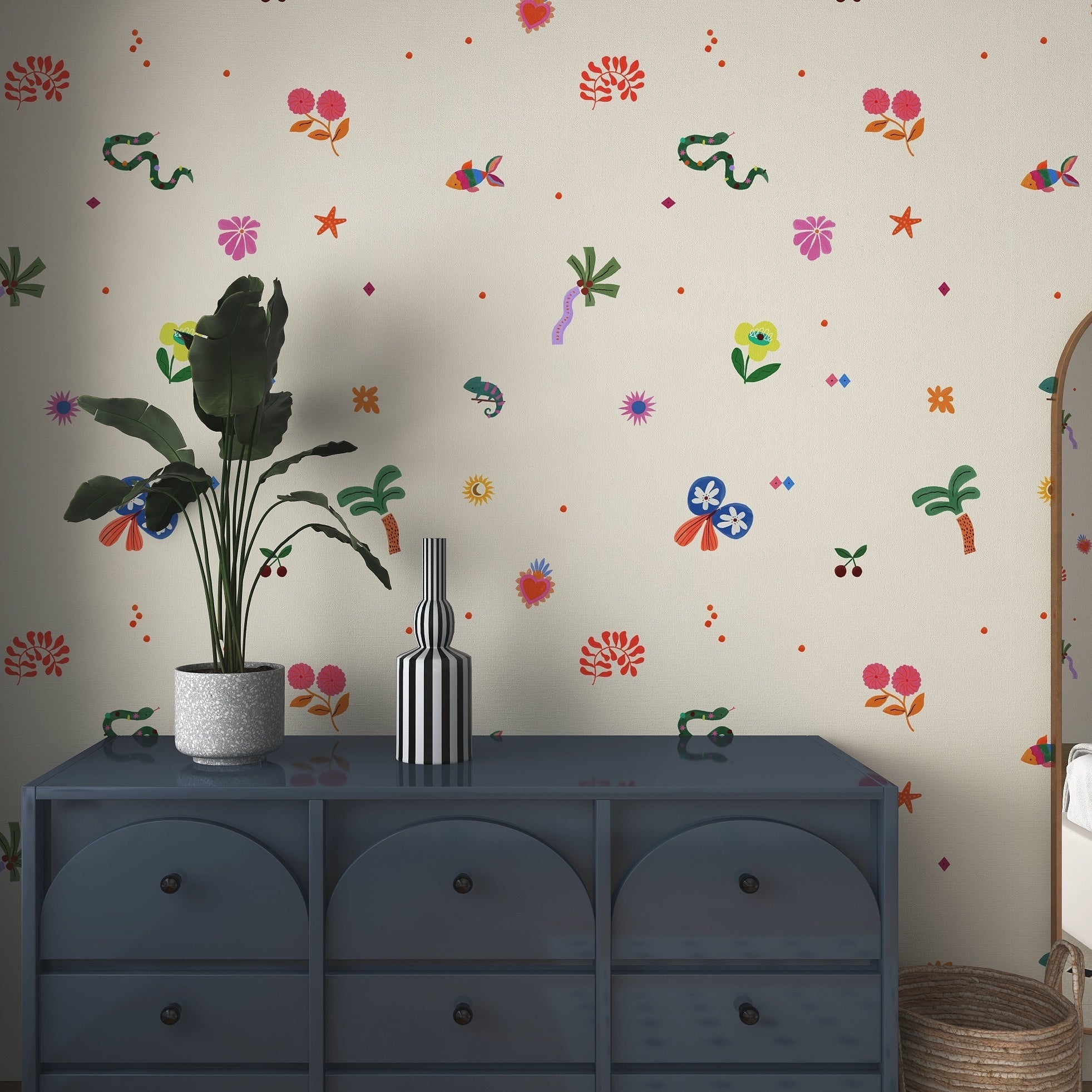 Doodle Dreams Wallpaper | Sample - Munks and Me Wallpaper