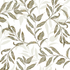 Dreamy Vines Wallpaper Repeat Pattern features hand-drawn olive green leaves and branches on white, accented by lighter leaf silhouettes for a layered botanical look—ideal for botanical wallpaper décor.