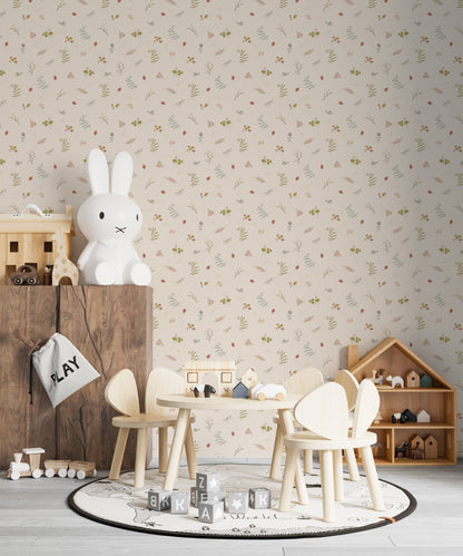 Elsies Verdant Garden Wallpaper : Munks and Me - Nursery Wallpaper