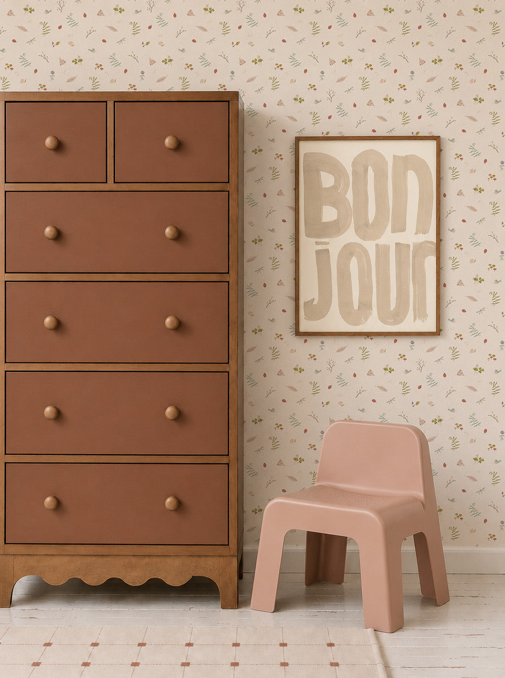 elsies verdant wallpaper for nursery