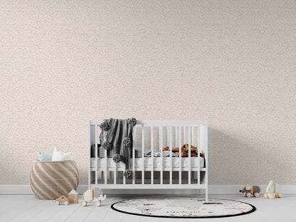 Esmes Painted Dots Wallpaper Repeat Pattern Sand | Sample - Munks and Me Wallpaper