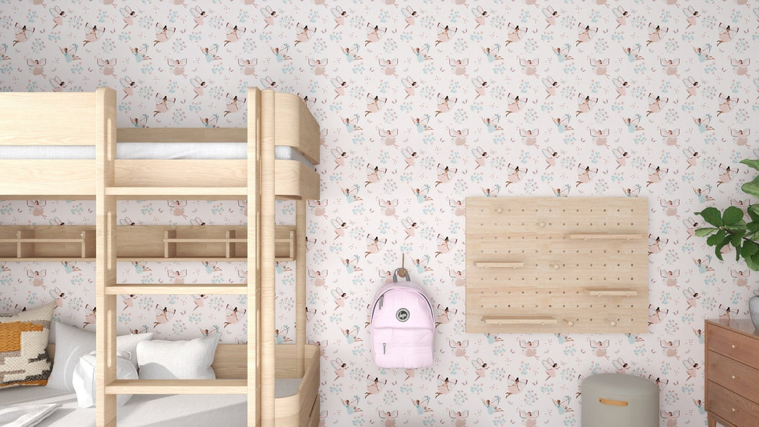 Fairy Wonderland Pinks Wallpaper | Sample - Munks and Me Wallpaper