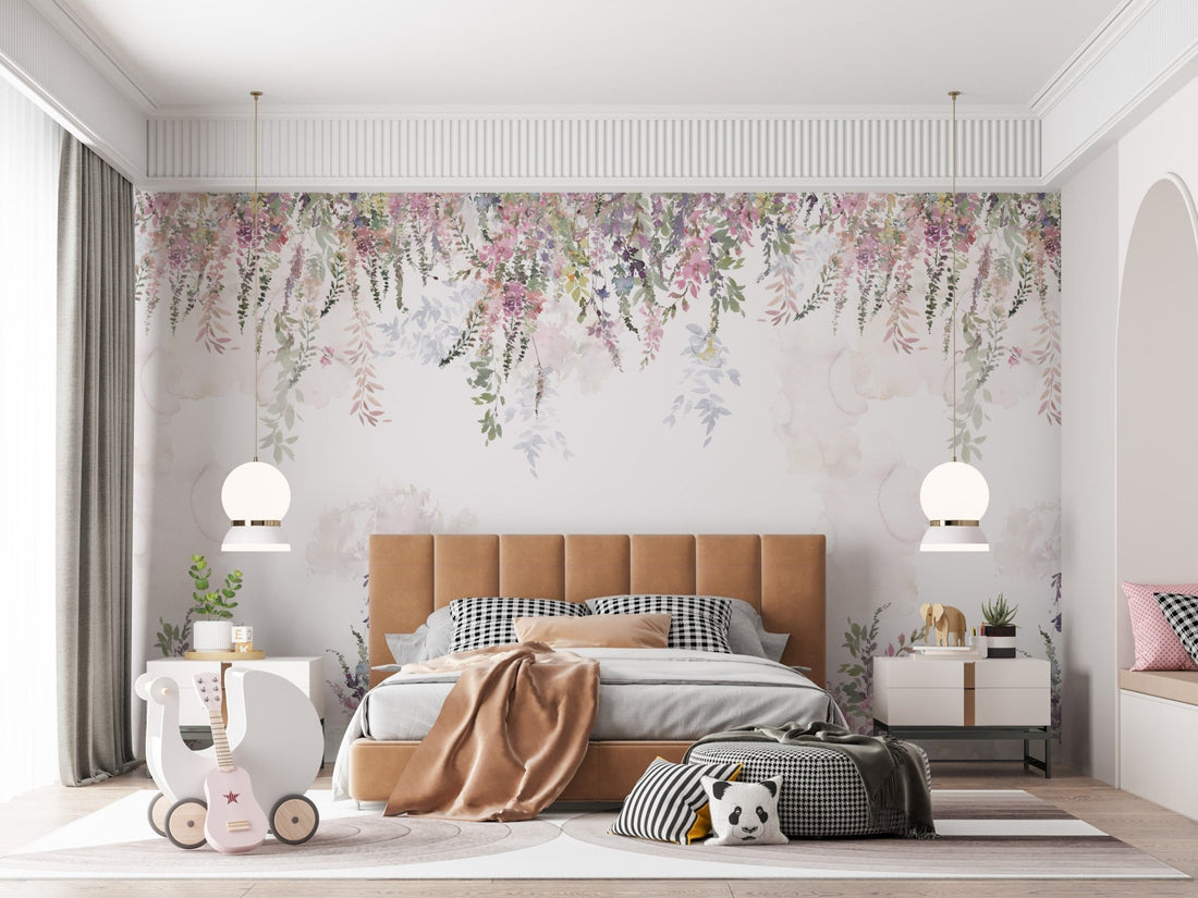 Florence Florals Wallpaper Mural - Munks and Me Wallpaper