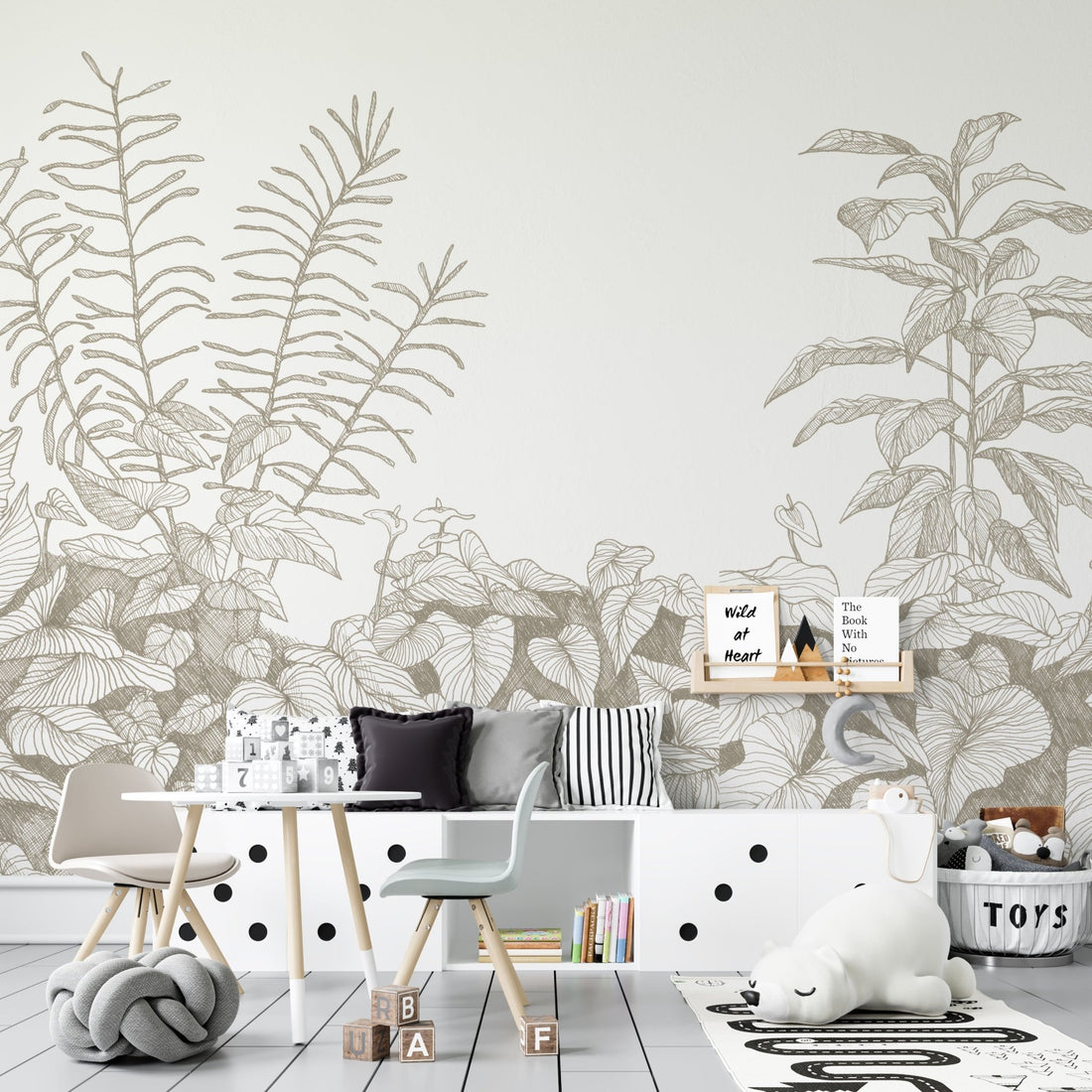 Greenhouse Wallpaper Mural | Putty - Munks and Me Wallpaper