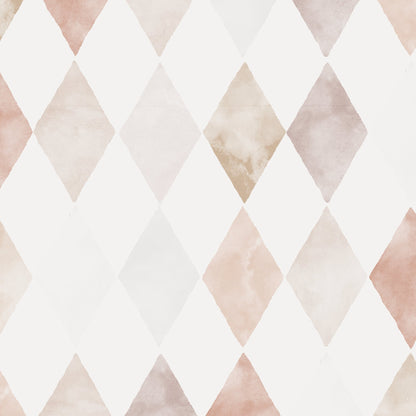 Harlequin Watercolour Wallpaper Pink | Sample - Munks and Me Wallpaper