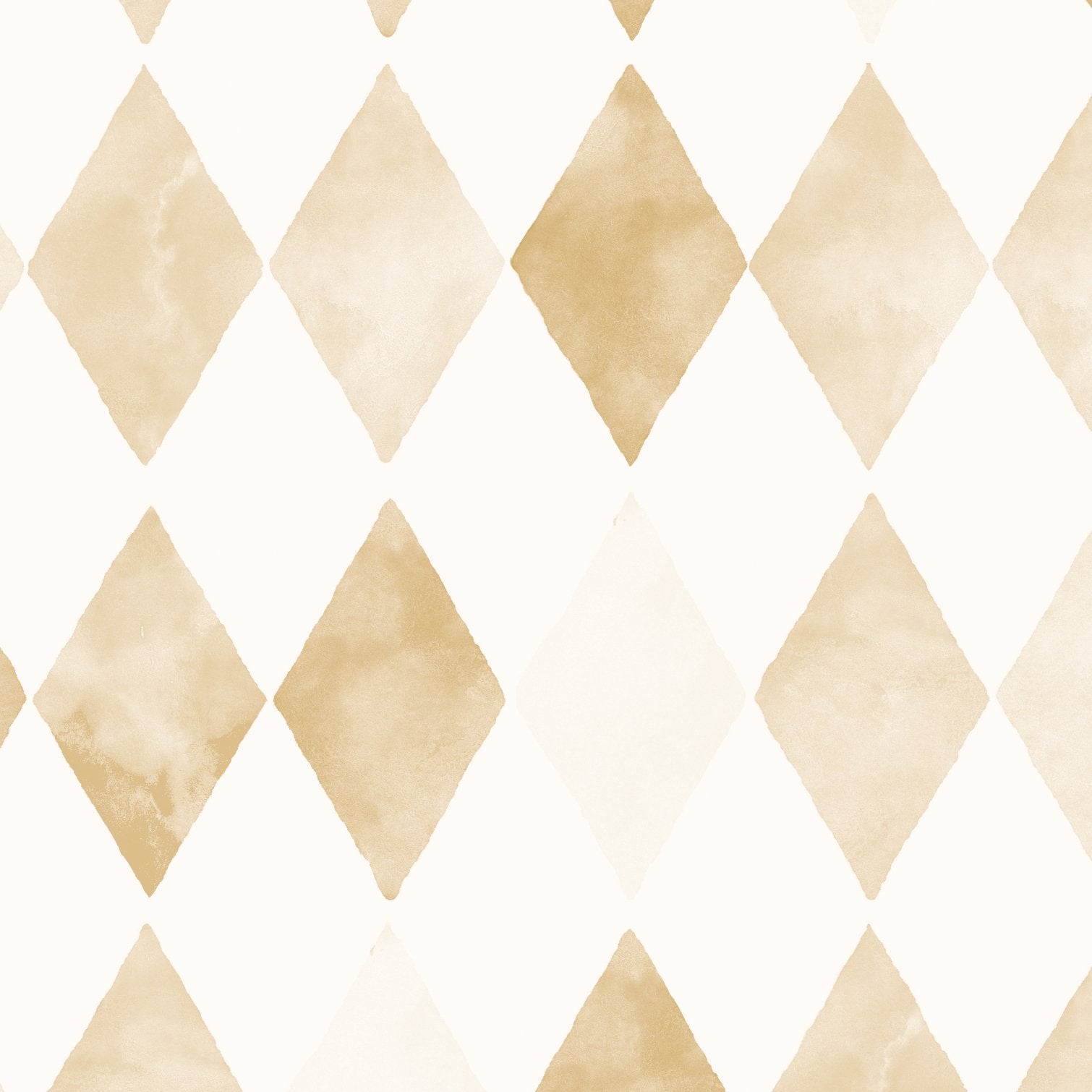 Harlequin Watercolour Wallpaper Repeat Pattern | Mustard - Munks and Me Wallpaper